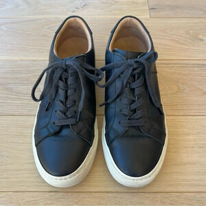 Greats Women’s The Royale Leather Sneakers Black 10 Classic Contemporary Minimal